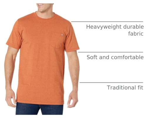 Image of Dickies Men's Short Sleeve Heavyweight Heathered T-Shirt