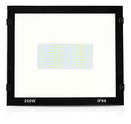 Refletor de Led 200w Holofote 6500k Luz Branco Frio Externo a Prova D'água Bivolt 100-240v Decoraçã