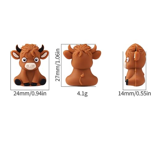 Perles en silicone vache des Highlands pour fabriquer un cadeau unique - 7