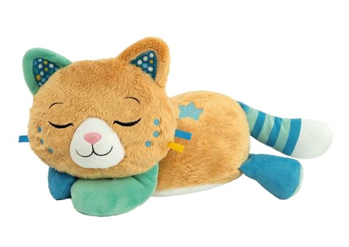 Clementoni | Mon Chaton Ronron – Peluche Musicale et Vibrante pour Bébés dès la Naissance | Inspirée de la Ronronthérapie | Sons Apaisants, Bruits...