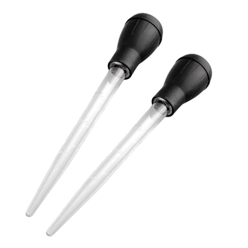 2 PCS Turkey Baster Baster Baster for Cooking Baster Syringe Meat Baster Turkey Baster Large Turkey Baster for Aquarium Food Syringe Measuring Lines Basting Syringe Injector Needle for Cooking