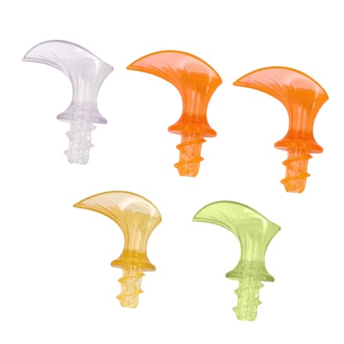 WESIEVYA Exprimidor Manual de Limón y Naranja Plástico 5 Unidades, Diseño Multifunción Ranuras Profundas para Jugo Máximo, Fácil Limpieza y Apto para Lavavajillas, Adecuado Color Aleatorio