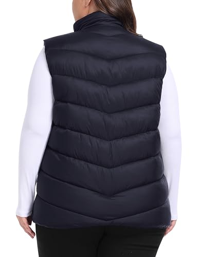 MoFiz Womens Plus Size Puffer Vest Packable Quilted Puffy Vest Lightweight Winter Outerwear Vests for Hiking Vacation2