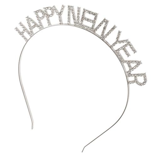 Bandeau pour cheveux strass argenté confortable pour coiffure de fête sans douleur