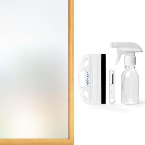 Vinilo para ventana rabbitgoo Frosted Glass 17.5" x 17.5" miniatura 1