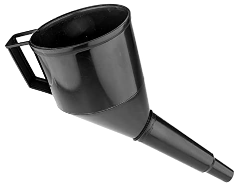 Imbuto extra stabile, imbuto di riempimento ad angolo con colino, imbuto in plastica per carburante