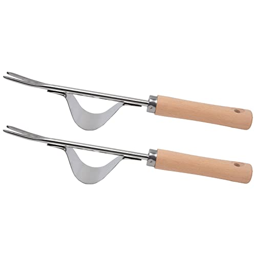 Jeffergarden Puller Tool, Glossy Handle Weeder Puller Tool Garden Hand Weeder Easy Operation for Dandelions Thistles Crabgrass