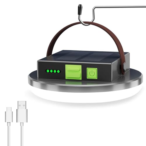 Solar Camping Lanterns Hanging Tent Light - 4500LM Portable LED