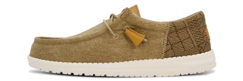 Mocasines de lona Hey Dude Wally Funk Batik para hombre, calzado casual cómodo de verano