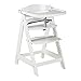 roba Seggiolone"Sit Up Click & Fun", include tavolo da pranzo e appendiabiti, chiusura a scatto, evolutivo, legno bianco