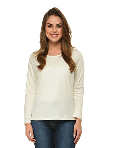 Image of Frenchtrendz Women's 100% Cotton Full Sleeves Round Neck Top