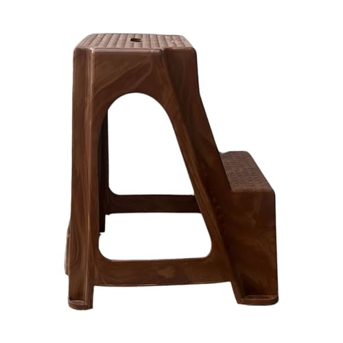 Image of SkyGlamour Cello 2-Step Heavyduty Plastic Multi Purpose Stool For Home,Office And Kitchen Use| Color: Sandalwood; Pack Of 1