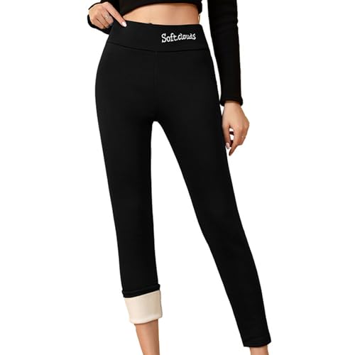Leggings con forro polar de cintura alta, ideales para tus entrenamientos y yoga en invierno