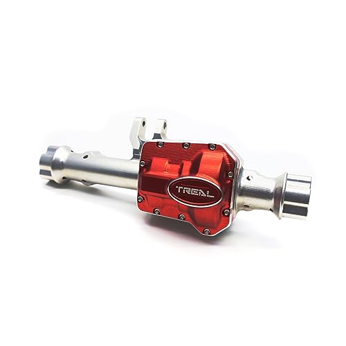 Essieu avant alu 7075 CNC Treal rigide pour Traxxas TRX4 TRX6-V2 argent