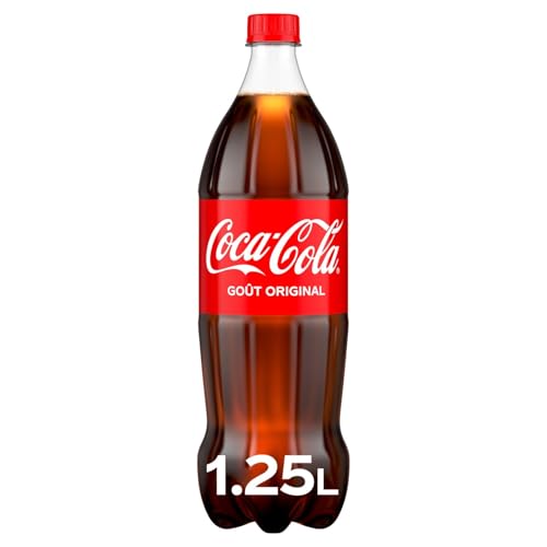 COCA-COLA – Boisson Gazeuse au Goût Authentique, Rafraîchissement Classique en Bouteille 1,25L - Lot de 4 - vendu par Lot