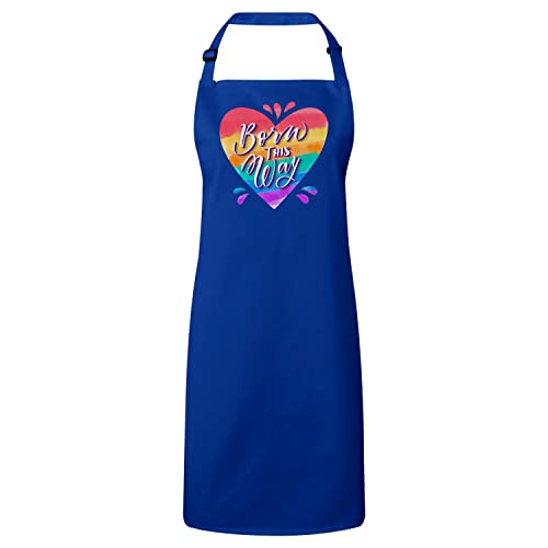 Tablier cuisine LGBT bleu anti-taches pour protéger vos vêtements
