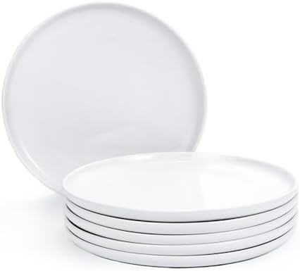 Set van 6 porseleinen onderzetters