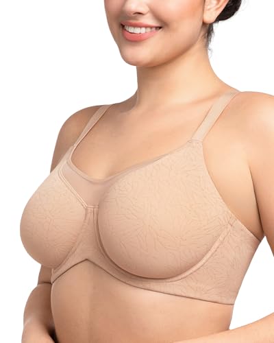Image of HSIA Minimizer Bras for Women Plus Size, Full Coverage Coolcomfort T Shirt Unlined Bra with Underwire for Heavy Breast