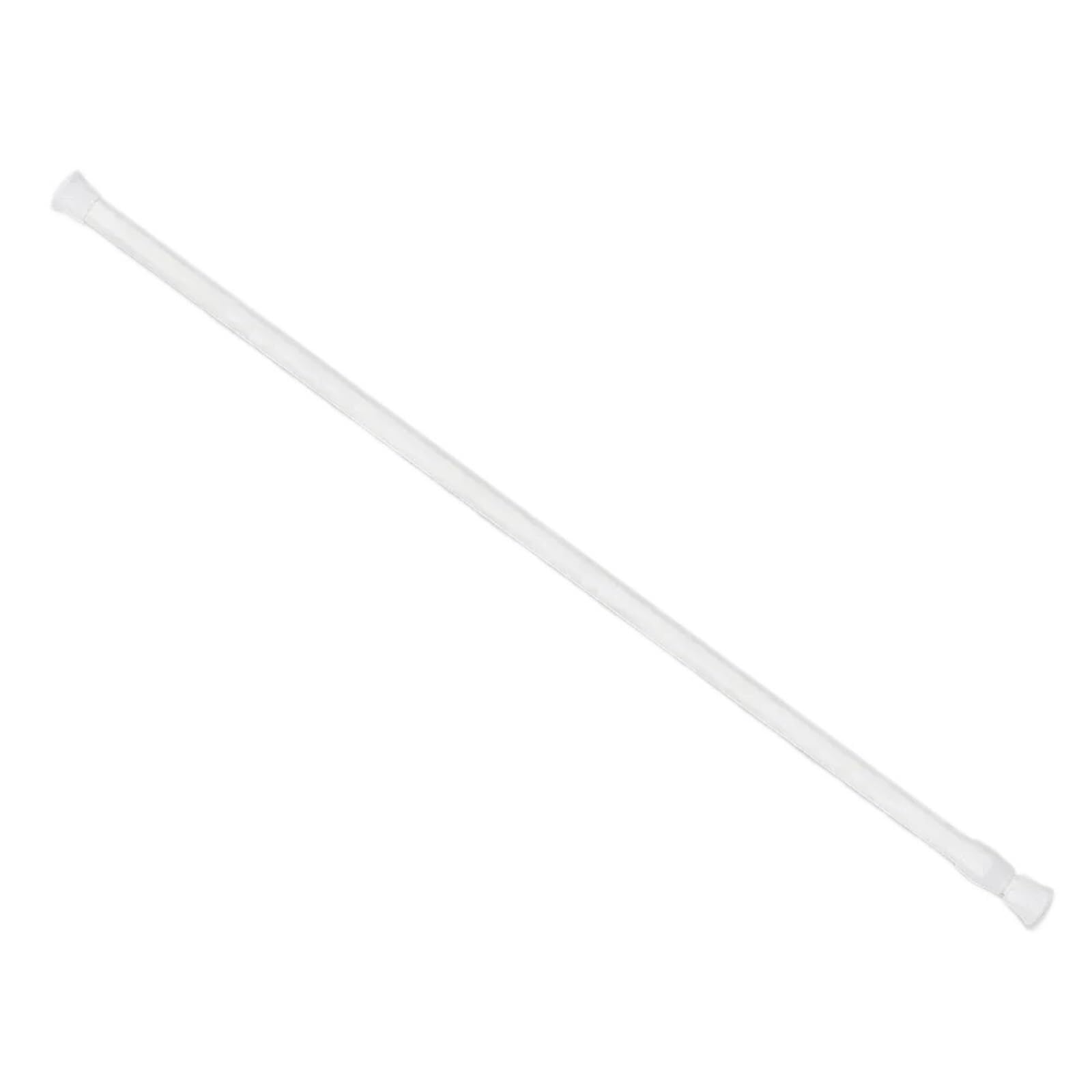 Tension Rod Adjustable Metal Curtain Rod Spring Loaded Extendable Telescopic Poles No Drilling Hanging Rods(55-90cm)