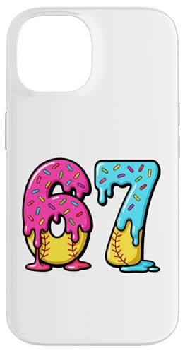 67 Ice Cream Drip Softball Gen Alpha Slang Six Seven Meme X}zP[X iPhone 14 p