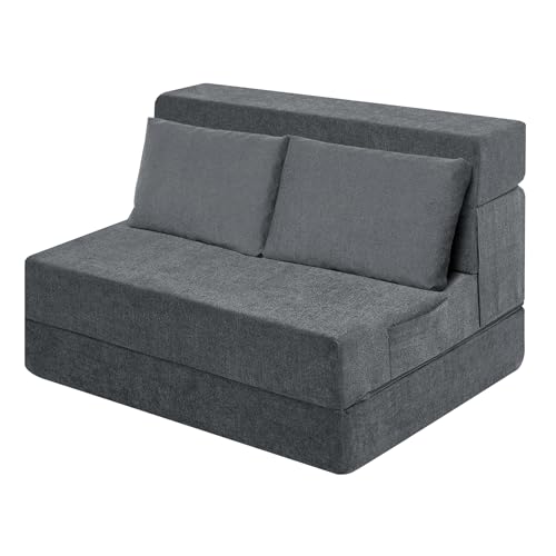 Ressainic Folding Sofa Bed Chair with Pillow,Convertible Fold Out Chair
