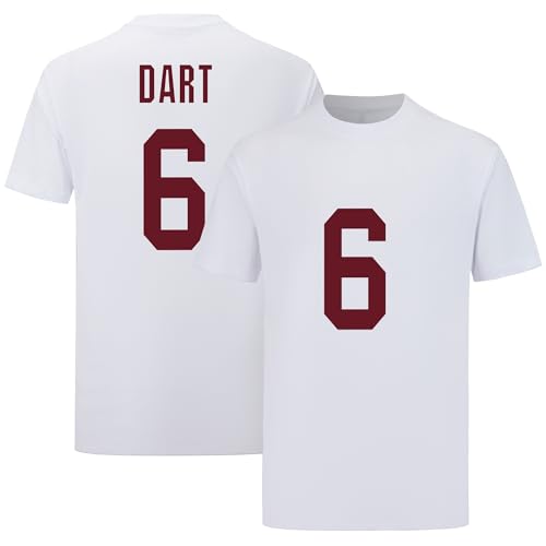 Shxinet Jaxson Dart T-Shirt White Mens Football Stitched T-Shirt