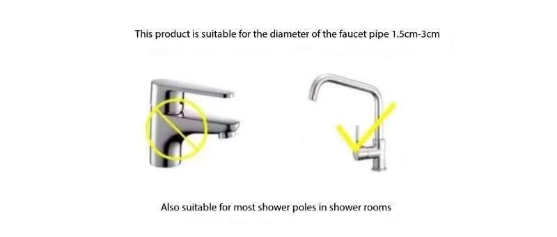 Soporte de esponja sobre el fregadero de la cocina, de acero inoxidable, desmontable para colgar grifo, organizador de drenaje para cocina y baño, soporte de esponja para fregadero 5
