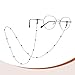 PATIKIL Eye Glasses Holders Around Neck, Black Metal Bead Eyeglasses Strap Fashion Stylish Beaded Lanyard Glasses Chain for Women Sunglasses Old Lady Glass, 3 Pcs