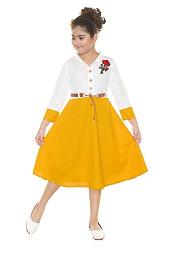 Image of DIGIMART Girl's A-Line Knee Length Dress