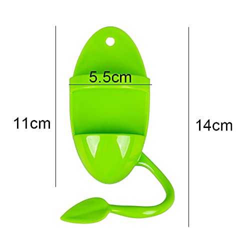 2pcs Plastic Pet Bird Cuttlebone Holder Food Holder, Cuddle Bone Feeding Racks, Cuttlebone Holder for Cockatiels Parakeets Budgies Finches Green - image 4