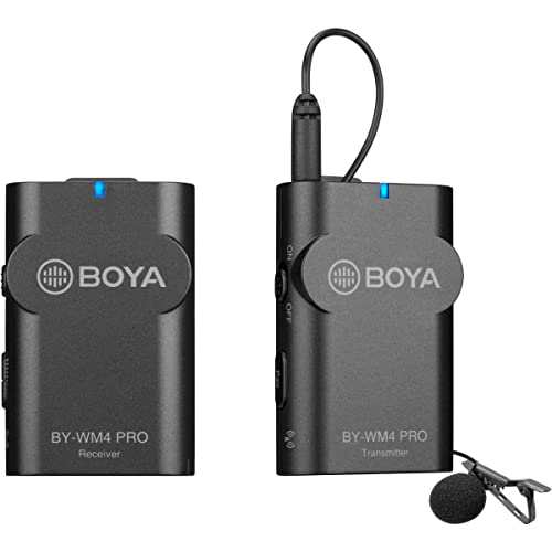 BOYA 2.4G Wireless Lavalier Microphone System, WM4...