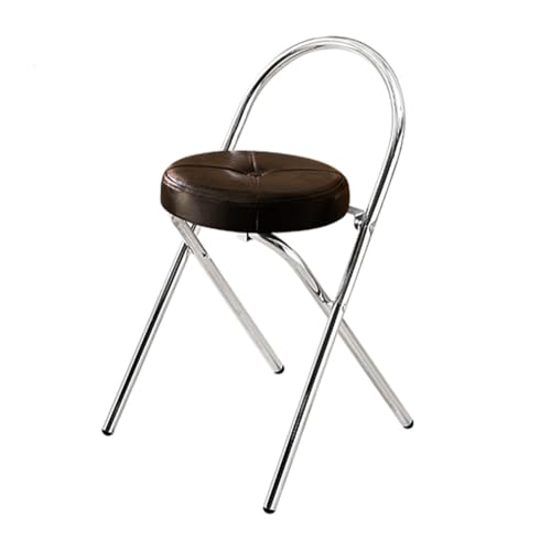 Taburete de bar plegable redondo vintage