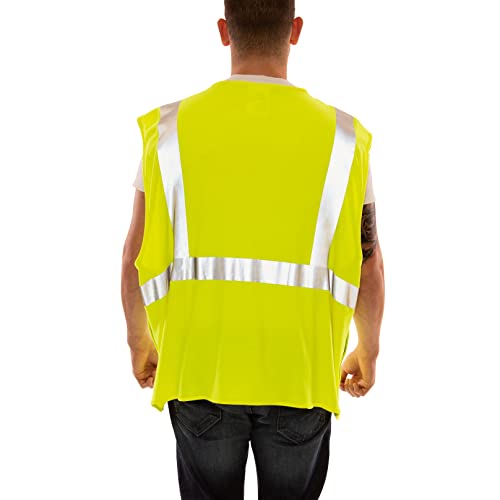 Image of Tingley Job Sight FR V81522 High Visibility Class 2 Flame Resistant Breakaway Vest, Fluorescent Yellow-Green