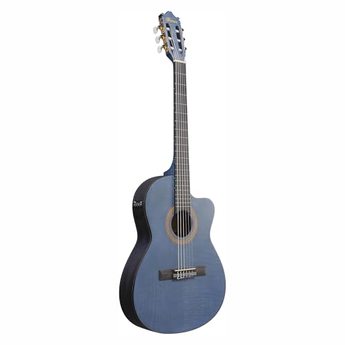 Image of Ibanez GA5FMTCE Thinline Nylon Acoustic-electric Guitar - Open Pore Berry