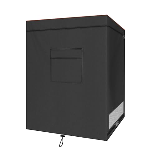 Image of Chest Freezer Cover, Waterproof 420D Oxford Protective Outdoor Indoor Refrigerator Dust Cover with Zipper Fits 5.0 Cubic Feet Deep Freezer 28"L x 23"W x 34"H (Only Cover)