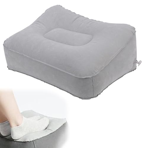 Viajes Inflable Reposapiés,Cojín Hinchable para Viajes,Almohada de Viaje Hinchable,Almohada para Piernas,Almohada Hinchable Para Las Piernas,Mejorar la circulación y Reducir la hinchazón