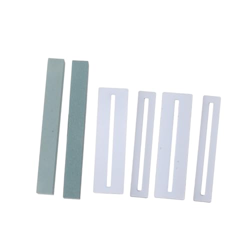 NOLITOY 2 ギター砥石 弦楽器製作者のやすり石 ギターのフレットクラウニングファイル フレットクラウニングツール ギターの指板ガード 修理ツールギター ギターアクセサリー 結石 Green