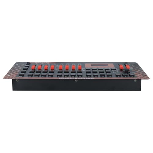 Image of Dabeatz Disco 240 DMX512 Lighting Controller - 192 Channel Stage Light Mixer Console with MIDI & LCD | Professional DJ Light Controller for Disco, Par Lights, Clubs, Parties & Events