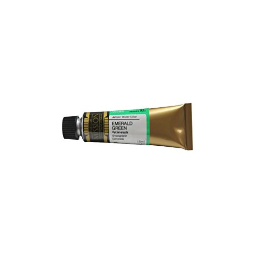 Mijello Mission Gold Class Water Color Paint, 15ml Tube, Emerald Green, (W588)