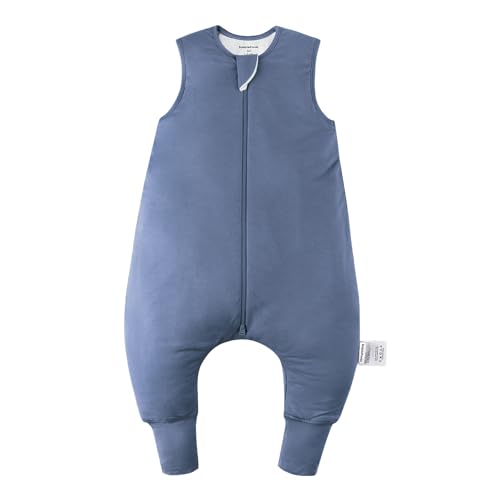 Image of Okayinn BubblePanda Toddler Sleep Sack with Feet 6-12 Months 100% Cotton Wearable Blanket with Legs Baby Sleep Bag Walker 1.0 Tog Soft Quilted 2-Way Zipper