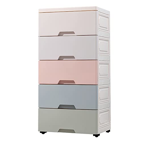 Armario de almacenamiento con gran capacidad y 7 capas de 42 cm de grosor, cómoda de plástico para armario, color mixto