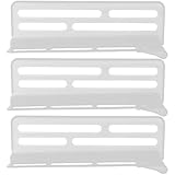 Kisangel 3個 冷蔵庫用可調節仕切りプレート 食品収納整理用プラスチック製サイドドアオーガナイザー 便利な冷蔵庫仕切りボード 家用飲料や