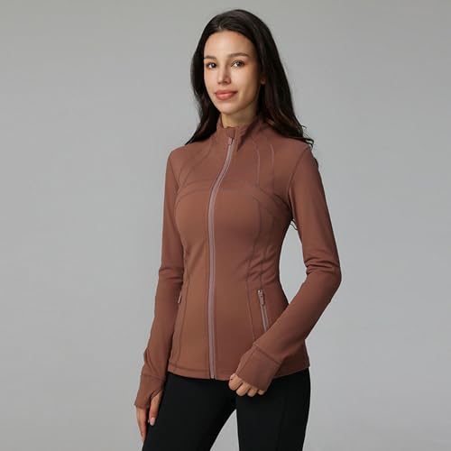Chaqueta de yoga que estiliza tu figura en el gimnasio rosa L 8