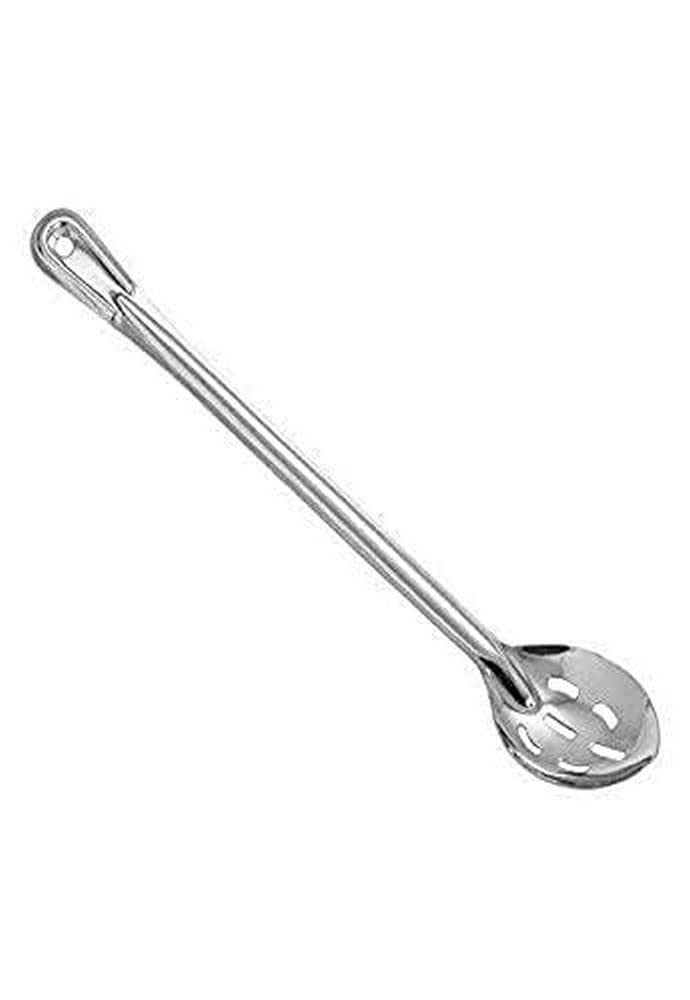 Winco 18" / Slotted / Silver Cooking Spoons