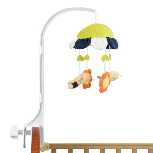 Soporte móvil para cuna de bebé, Soporte Movil Cuna, Soporte para cama de bebé, Soporte para Campana de Cuna, Bebé Cuna Musical Campana Soporte, Cuna Brazo móvil. (sin juguetes y sin módulo musical)