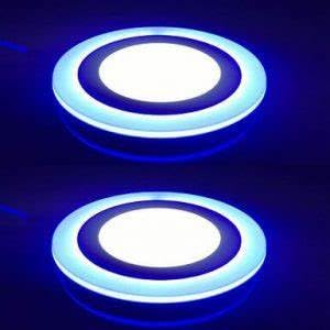 6+3 (Blue+White) Double Colour Panel Light, Pack of 2