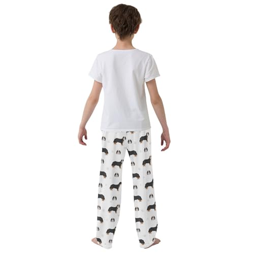 Boys' Pants Bernedoodle Mix Breed Dogs Long Bottoms Jogger Pants Elastic Waist Trousers with Pockets S-XL3