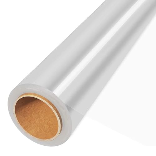 Image of JOYIT 50' Long X 35 inch Wide Clear Cellophane Wrap Roll - 3 Mil Thicker Cellophane Roll, Clear Bags for Gifts Baskets Wrap, Flower Arts Crafts Food Treats Wrapping