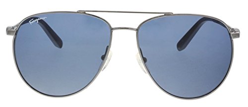 Salvatore Ferragamo Men's SF157S Dark Gunmetal Sunglasses2