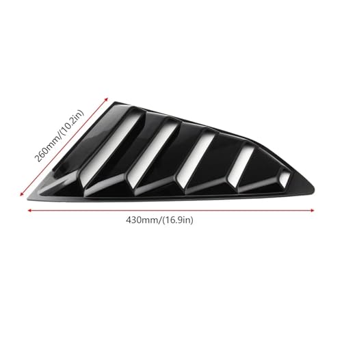 Aileron et diffuseur de custode noir pour Chevrolet Camaro 2016-2023